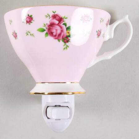 New Country Roses Pink 1 5/8" + cup (H) Night Light/Cup HC