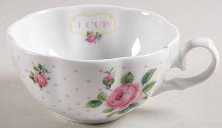 New Country Roses White 1 Cup Measuring Cup