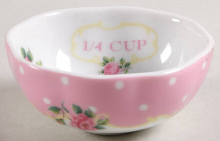 New Country Roses White 1/4 Cup Measuring Cup