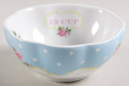 New Country Roses White 1/2 Cup Measuring Cup