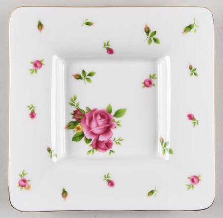 New Country Roses White 6" Trinket Tray