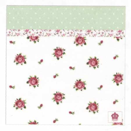 New Country Roses White Chair Pad/Cushion