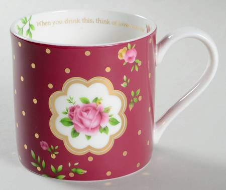 New Country Roses White Sentiment Mug