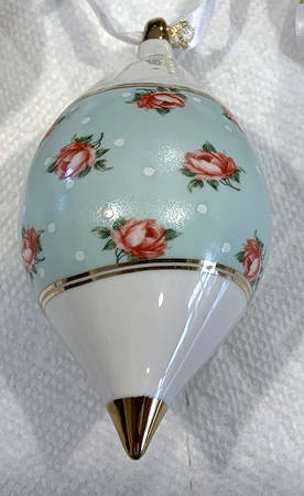 Polka Rose Ornament