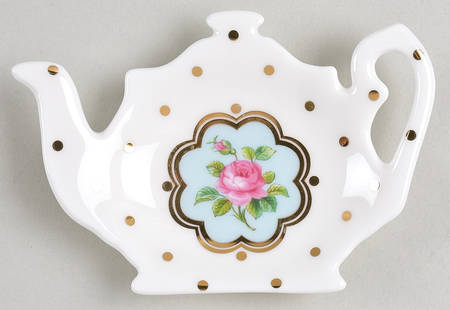 Polka Rose Tea Bag Holder