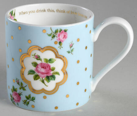 Polka Rose Sentiment Mug