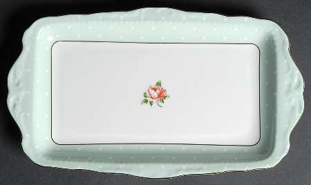 Polka Rose Large Sandwich Tray