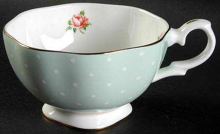 Polka Rose Cup for Tea for 1