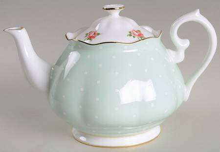 Polka Rose Teapot & Lid