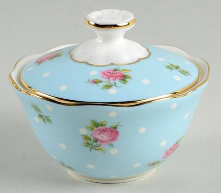 Polka Rose Condiment Jar & Lid