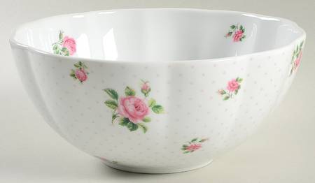 Polka Rose 9" Mixing Bowl