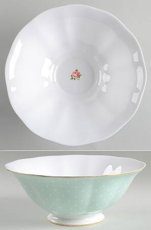 Polka Rose 9" Salad Serving Bowl