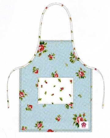 Polka Rose Child's Apron & Hat Set