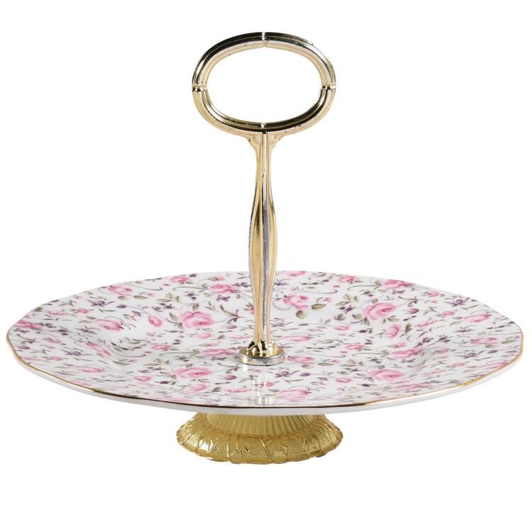 Rose Confetti 6" - 7" Tidbit (from Salad Plate) HC