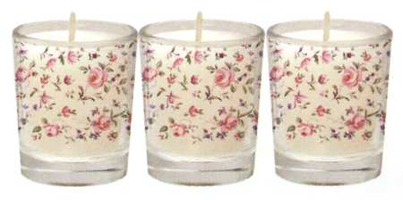 Rose Confetti Glassware Votive Candleholder