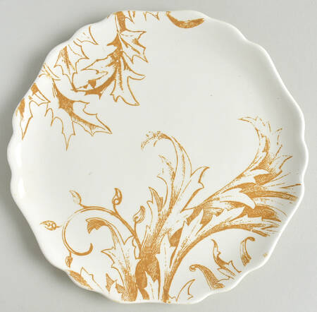 Holiday Scroll Salad Plate