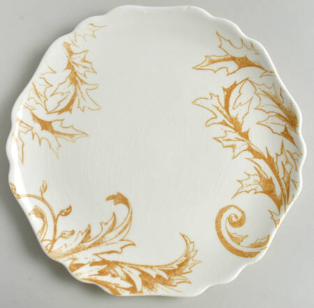 Holiday Scroll Dinner Plate