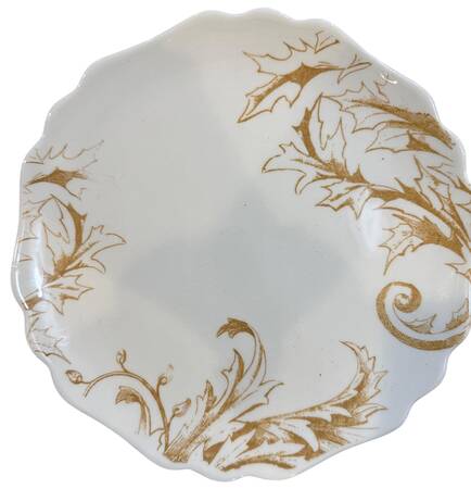 Holiday Scroll Accent Salad Plate