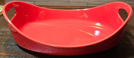 Serveware Red Oblong Server