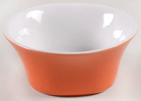 Round and Square Tangerine Fruit/Dessert (Sauce) Bowl