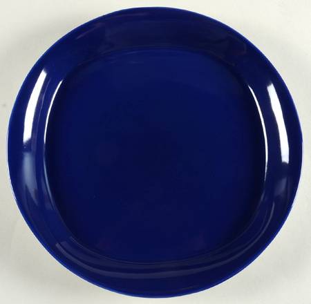 Round and Square Blue Raspberry Salad Plate