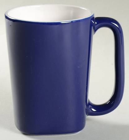 Round and Square Blue Raspberry Mug