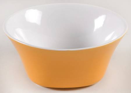 Round and Square Lemon Zest Coupe Cereal Bowl