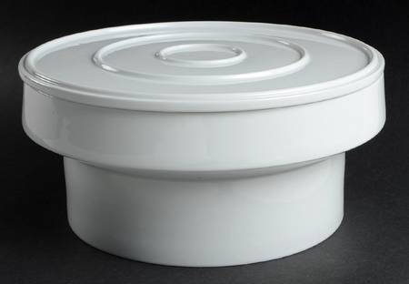 Format White Round Covered Vegetable
