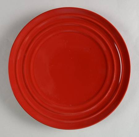 Double Ridge Red Salad Plate by Rachael Ray