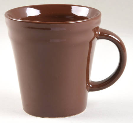 Double Ridge Cocoa Brown Mug