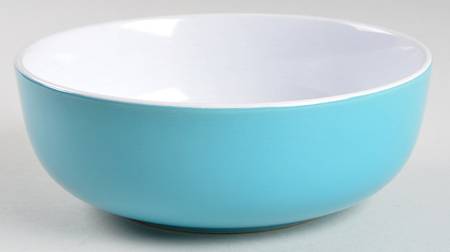 Teal Banded Soup/Cereal Bowl