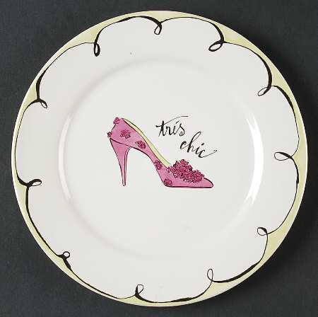 Haute Shoes Salad Plate