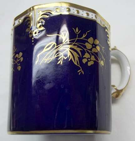 Royal Splendor Cobalt Blue Flat Demitasse Cup & Saucer Set