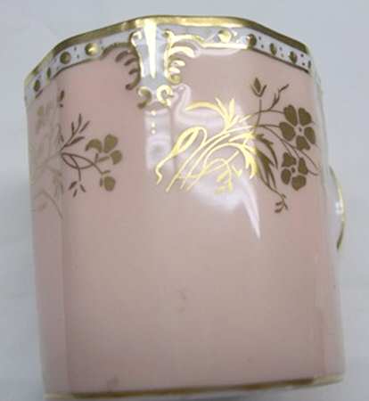 Royal Splendor Peach Flat Demitasse Cup