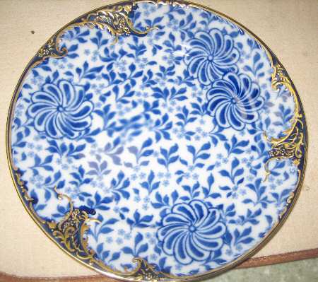 A9394 (Flow Blue) Luncheon Plate