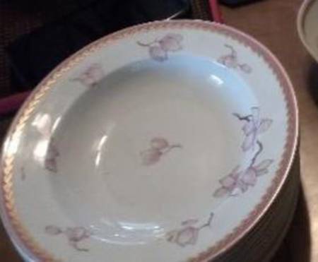 Pink Danube 10" Oval Vegetable Bowl