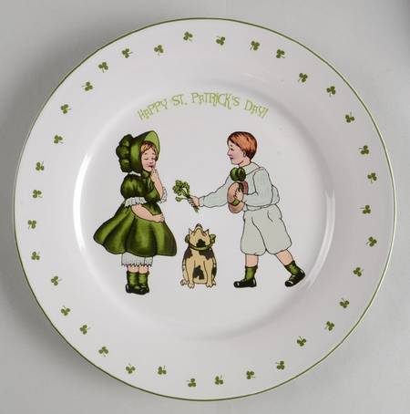 Happy St Patrick's Day Salad Plate