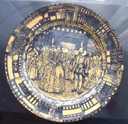 Old Moreton Hall (Blue) by Royal Doulton