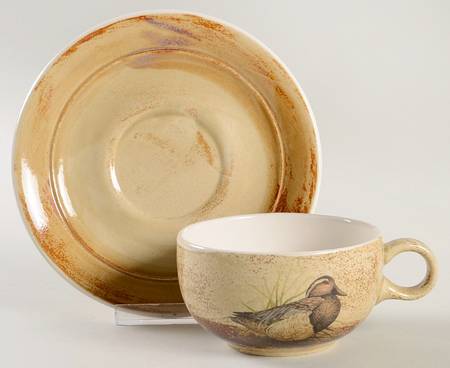 Birds Flat Cup & Saucer Set