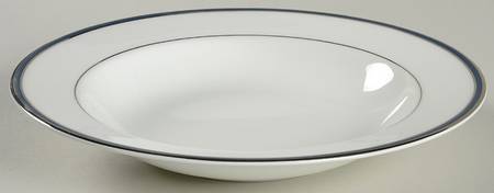 Signature Blue Large Rim Soup Bowl