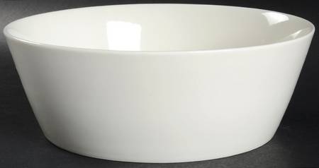 Fable White 10" Round Serving Bowl