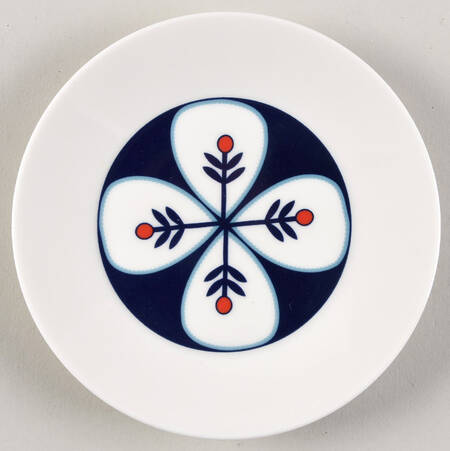 Fable Decorated Accent Tidbit Plate