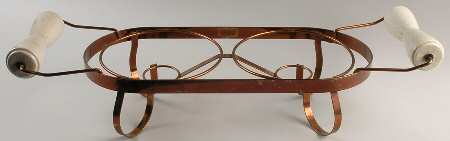 Red Wing Metal Stands Copper Double Warmer Stand No Candle Cups
