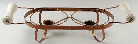 Red Wing Metal Stands Copper Double Warmer Stand & Candle Cups