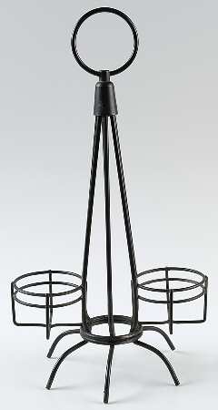 Red Wing Metal Stands Black Metal Stand for Cruet Set