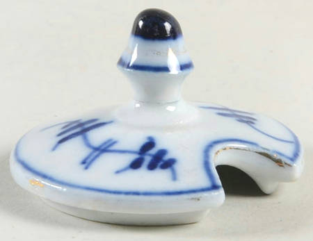 Chateau Blue Gold Trim Lid for Jam/Jelly
