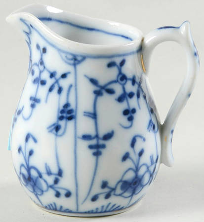 Chateau Blue Gold Trim Mini Creamer