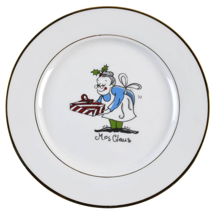 Santa's Workshop Salad Plate