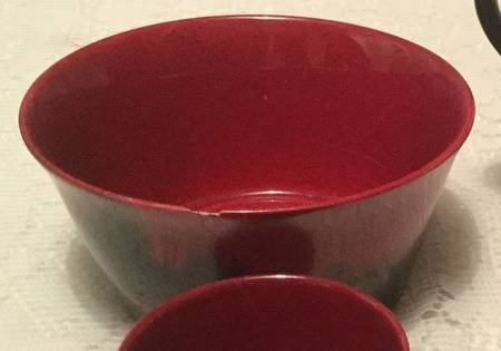 Flambe - Woodcut Open Sugar Bowl