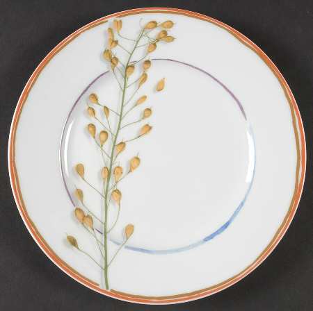 Nature White Dessert Luncheon Plate